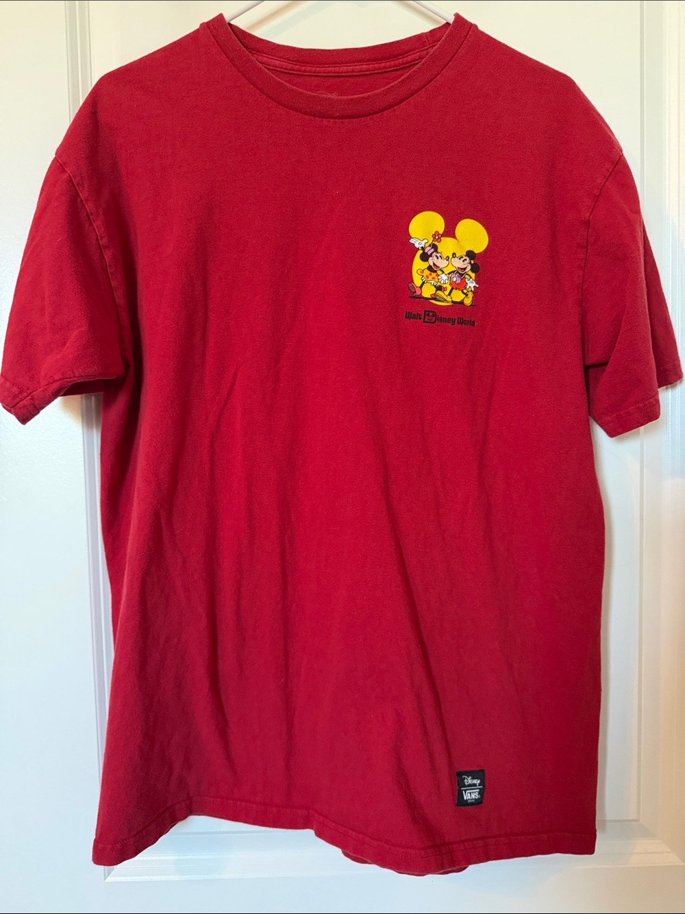 Disney Red T‑Shirt with Mickey & Friends Graphic